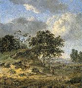 Jan Wijnants Landscape with two hunters France oil painting artist